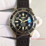 Swiss Replica Breitling SuperOcean Abyss Watch 42mm SS Black Rubber